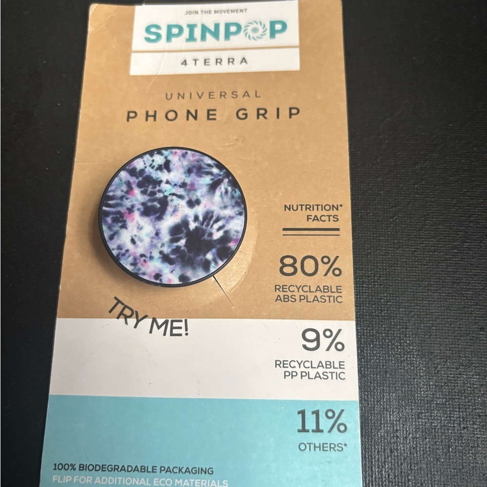 Black Phone Cover with Secure Grip